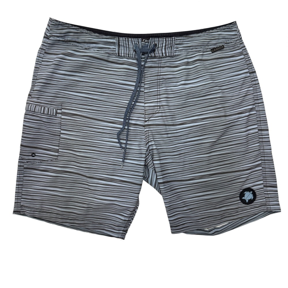 LAIRD Apparel Mens 36 Striped Board Shorts‎ Swim Trunks Limited Edition